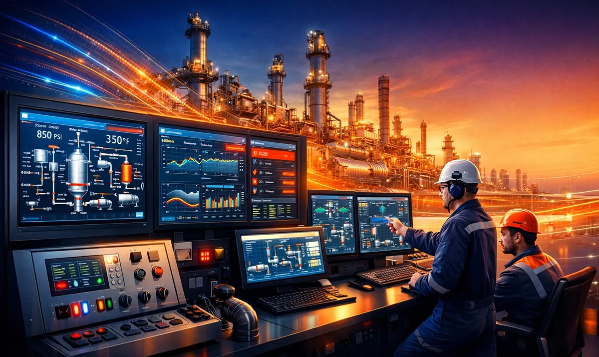 سیستم کنترل فرآیند در صنایع نفت و گاز